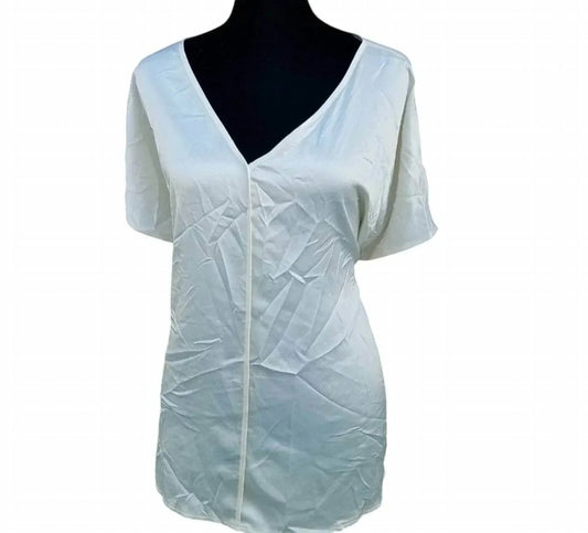 Women's V-neck Short Sleeve Blouse