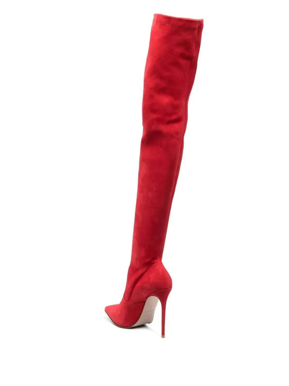 GEBRAUCHT Eva Stretch-Wildleder Overknee-Stiefel zum Hineinschlüpfen