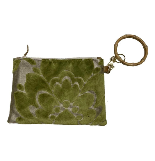 Women's Zipper Wristlet W/ Bamboo