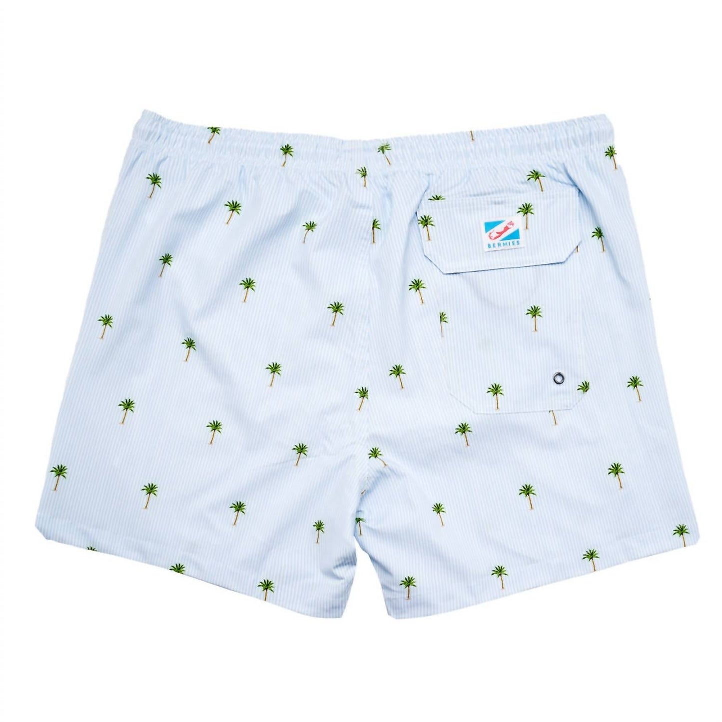 Herren-Badeshorts mit Palmstreifen