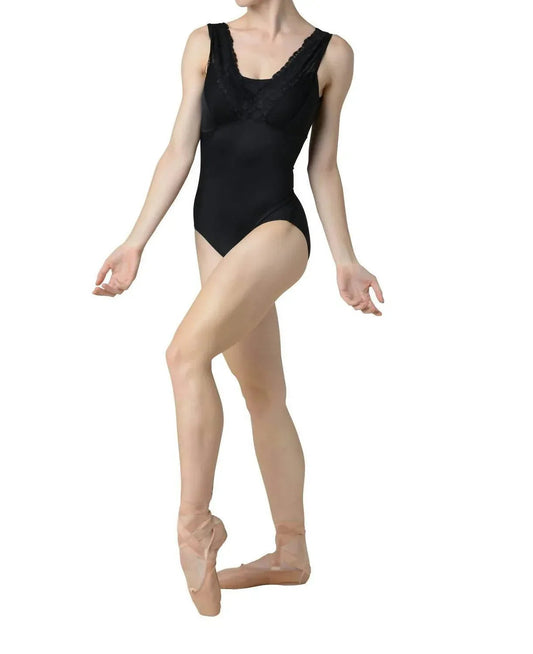 Giselle Ballettanzug mit V-Ausschnitt aus Spitze