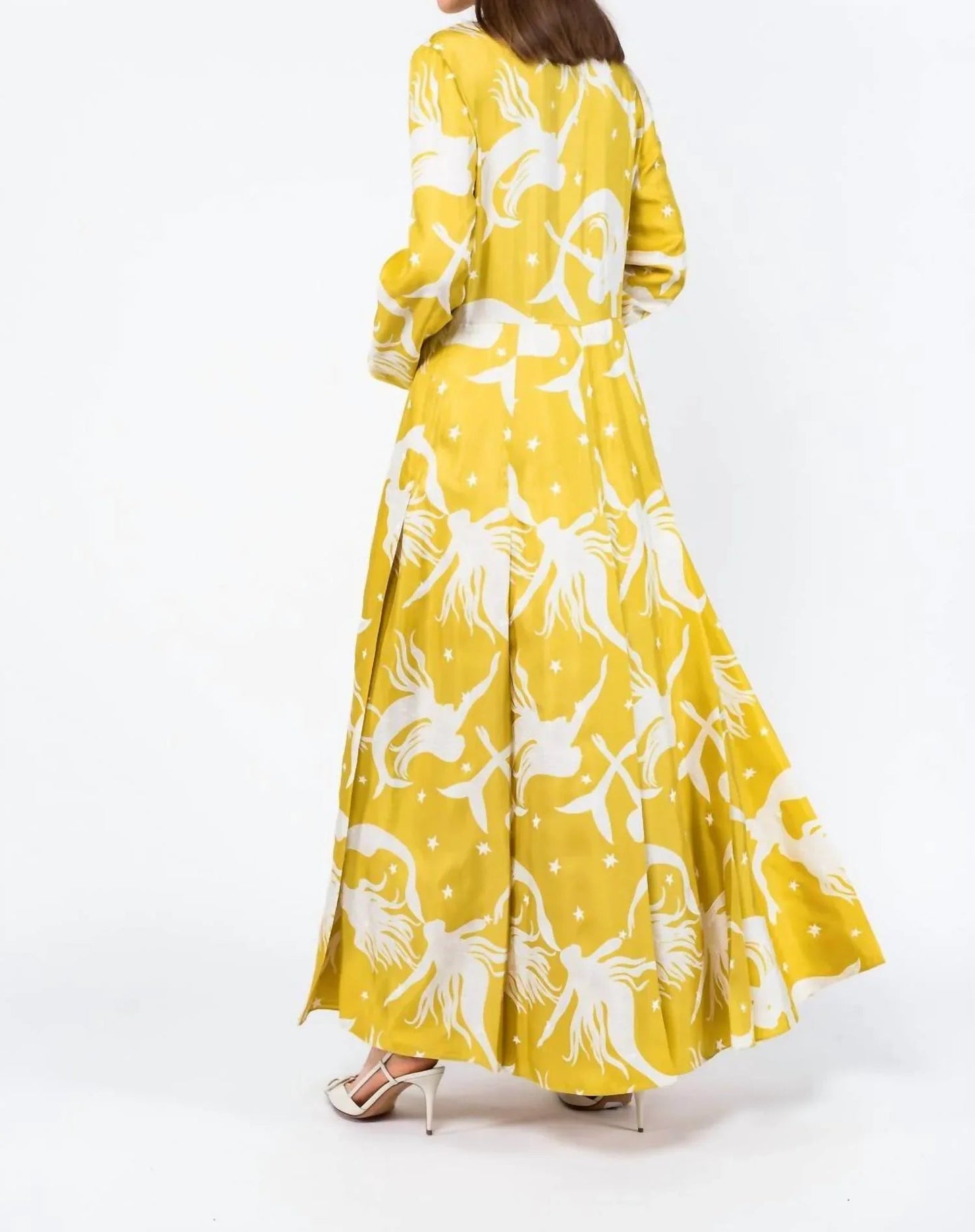 Printed Silk Twill Dress
