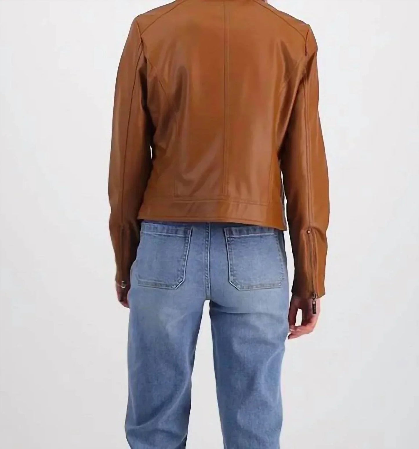 Moto-Jacke für Jugendliche mit Kunstfellfutter