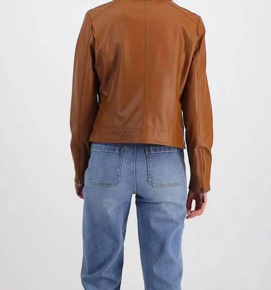 Moto-Jacke für Jugendliche mit Kunstfellfutter