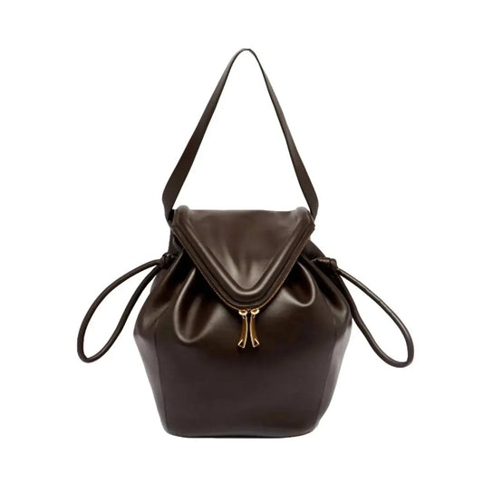Beak-Schultertasche für Damen aus Kalbsleder