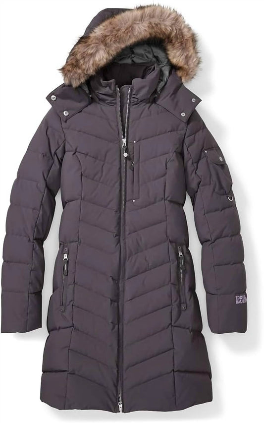 Womens 650 Down Sun Valley Puffer Parka Long Coat