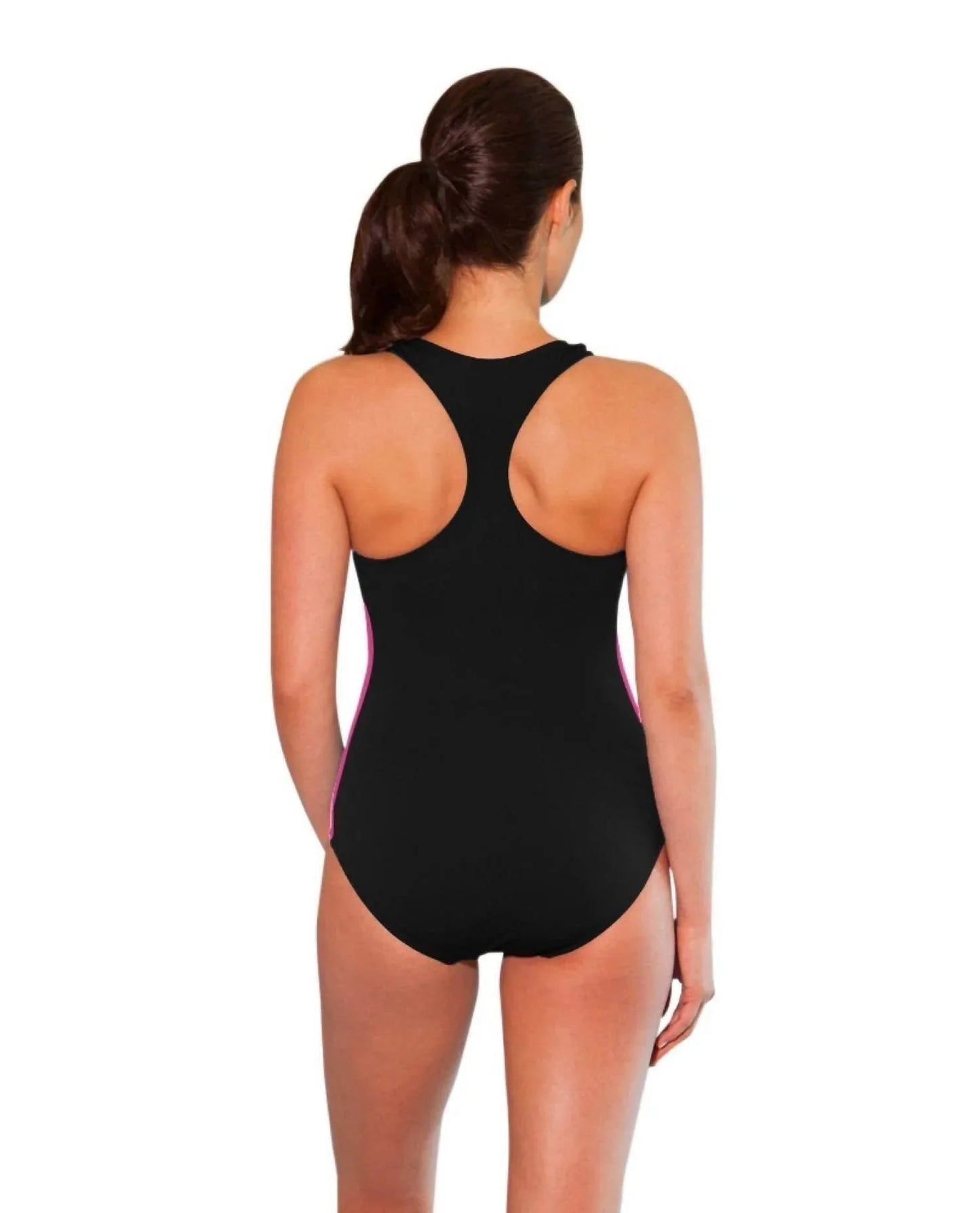 Color Block Zip Front One Piece