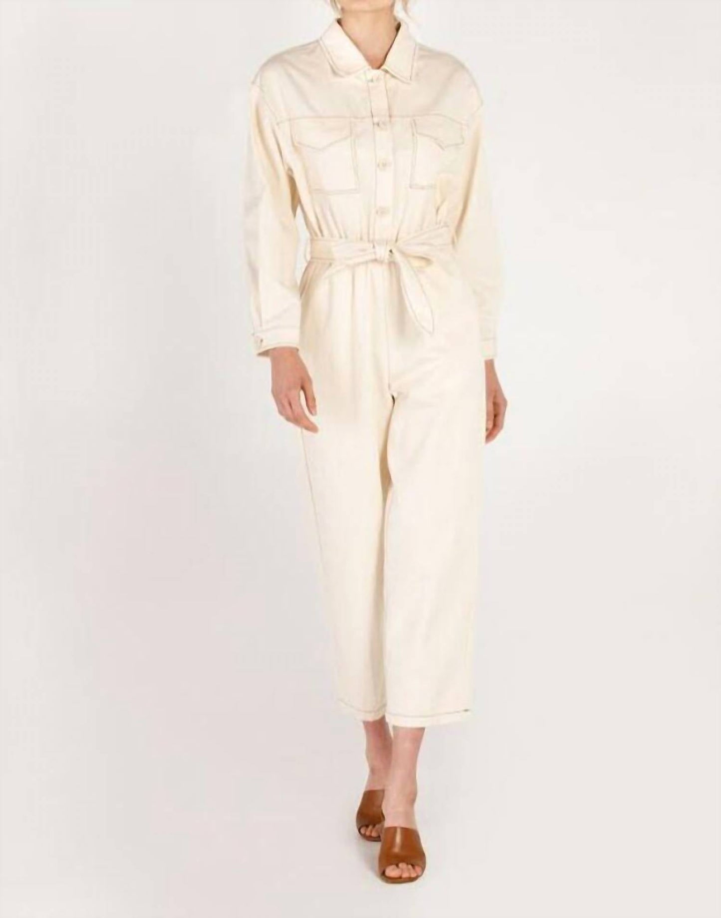 Jumpsuit mit Kontrastnähten