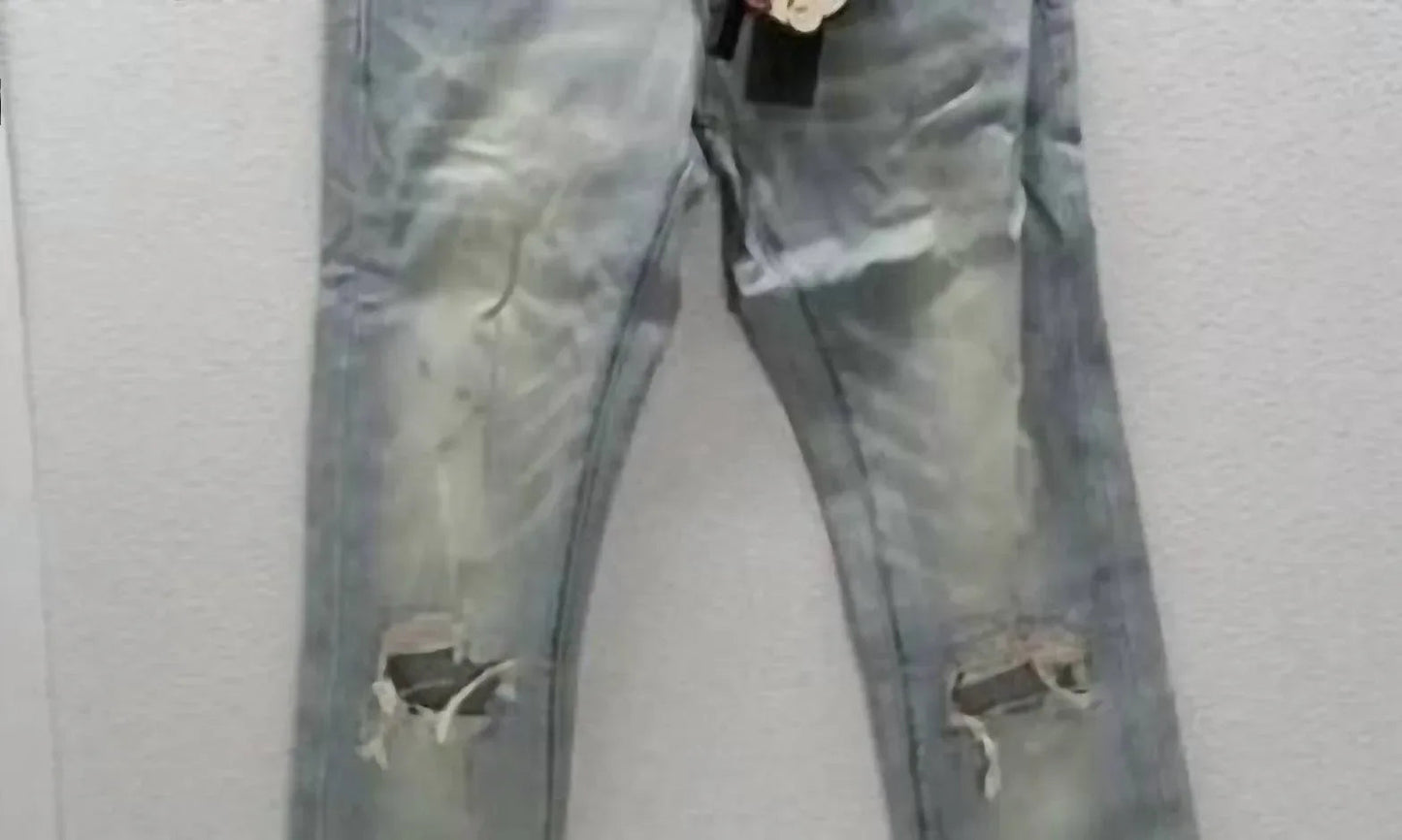 Herren Coated Paint Yen Jeans