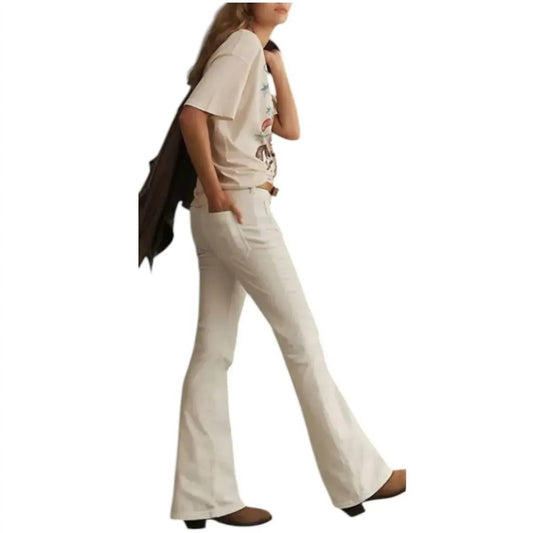 Women's Flare Mid Rise Jeans