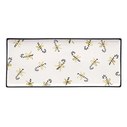 Candy Canes Ceramic Platter