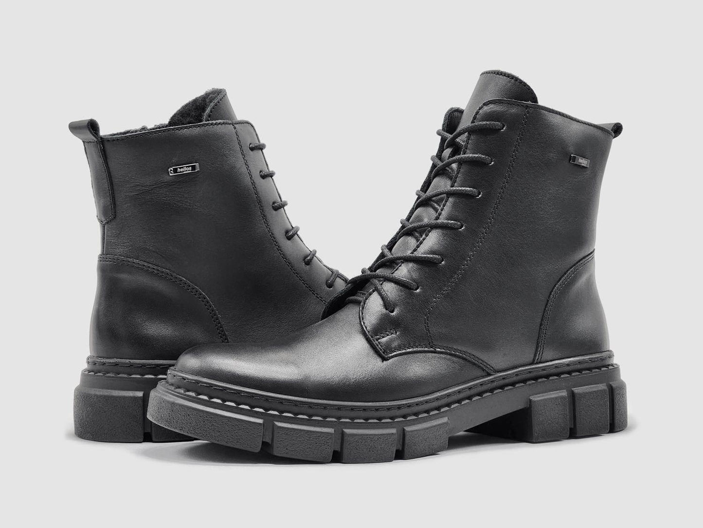 Women's Hebe Fur-lined Zip-up Leather Boots