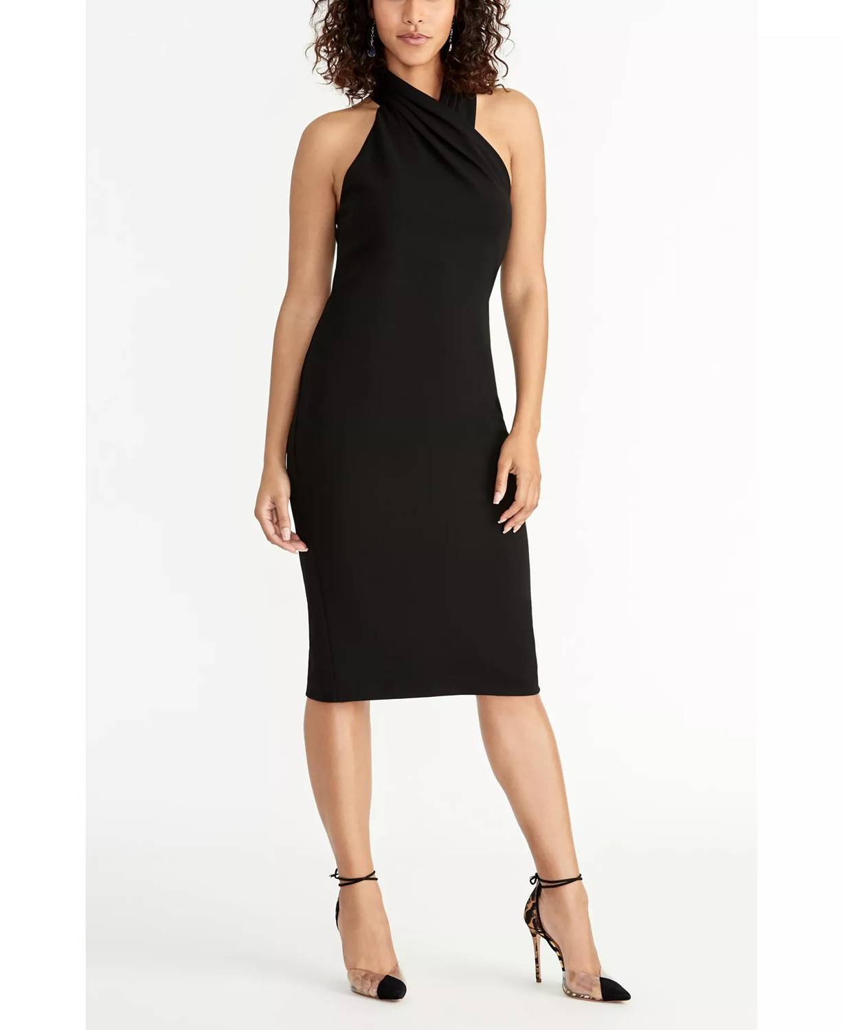 Elegantes ärmelloses Neckholder-Minikleid in Bodycon-Passform