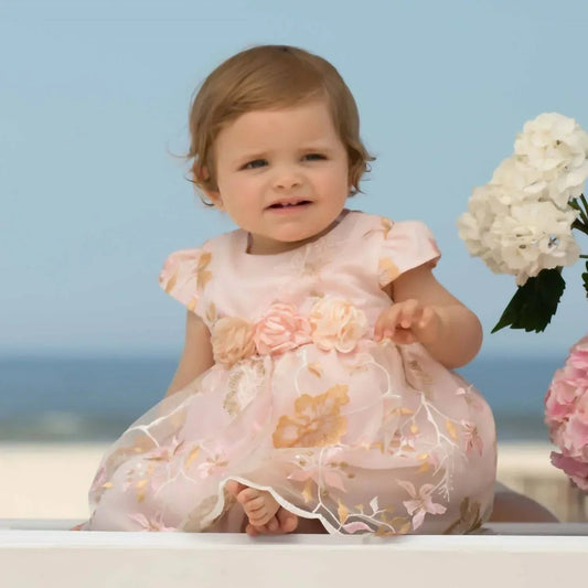 Embroidered Tulle Woven Dress
