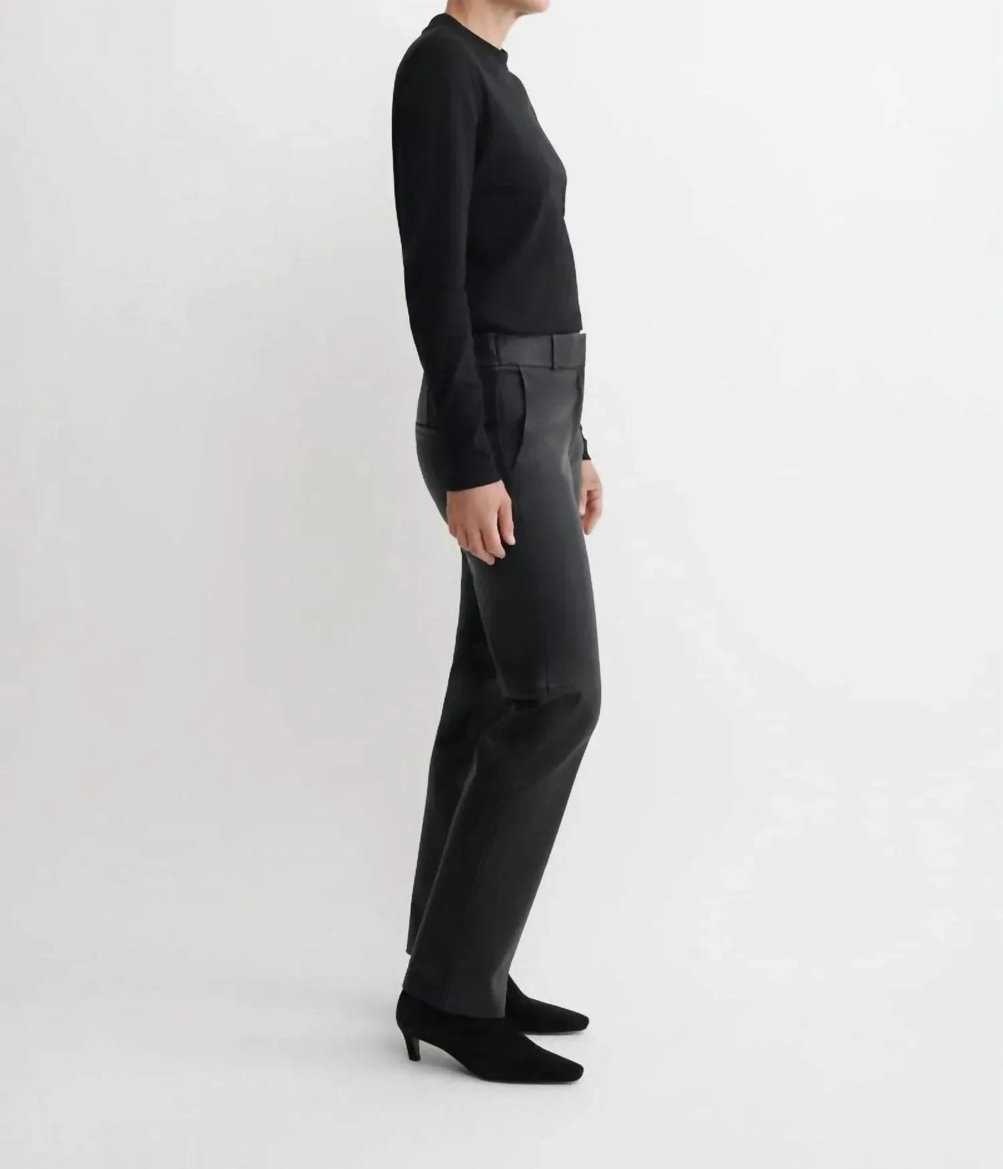 Jenna Stretch Leather Trousers