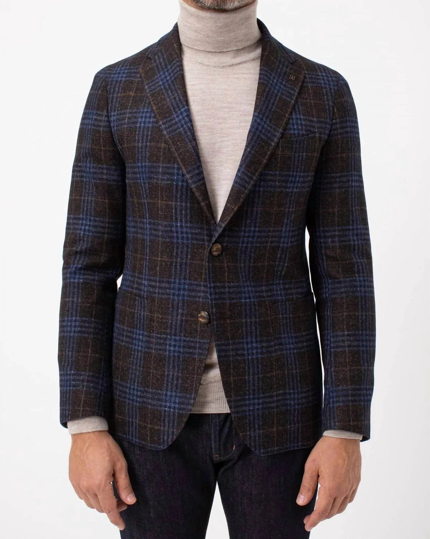 McAllen Blazer aus karierter Wolle und Seide