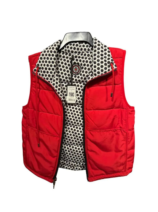 Women's Dot To Solid Reversible Vest