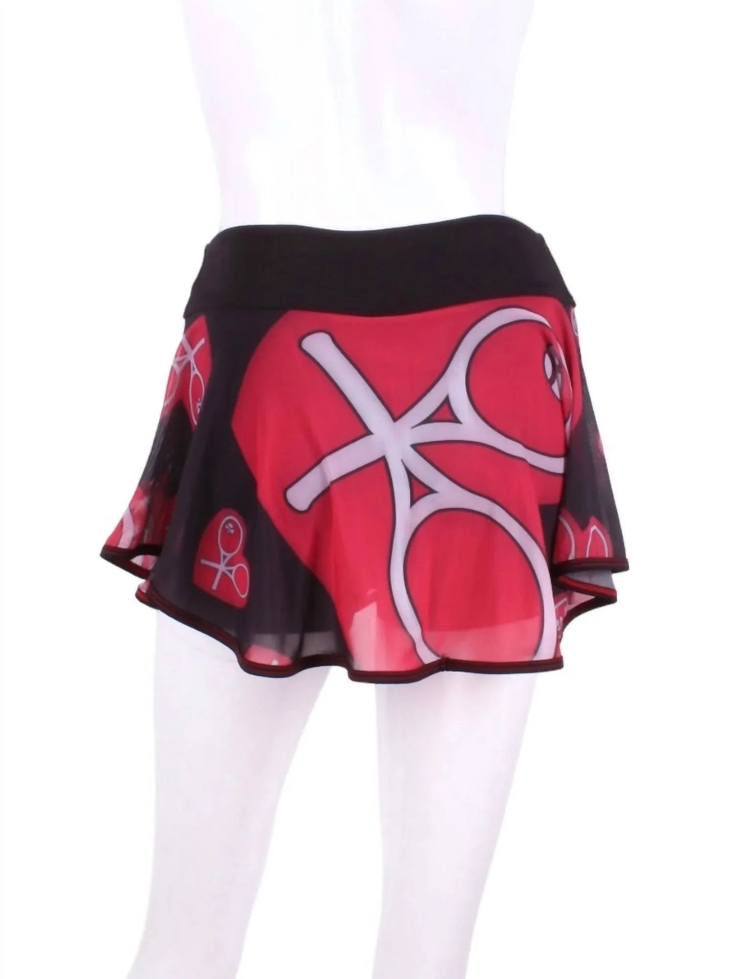 Damen Mesh O Tennisrock