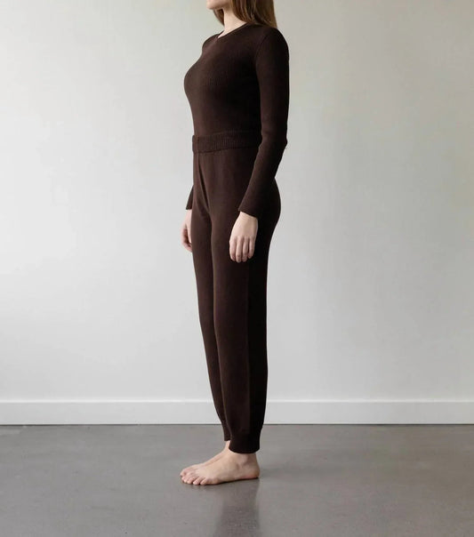 Lounge-Hose mit hohem Bund