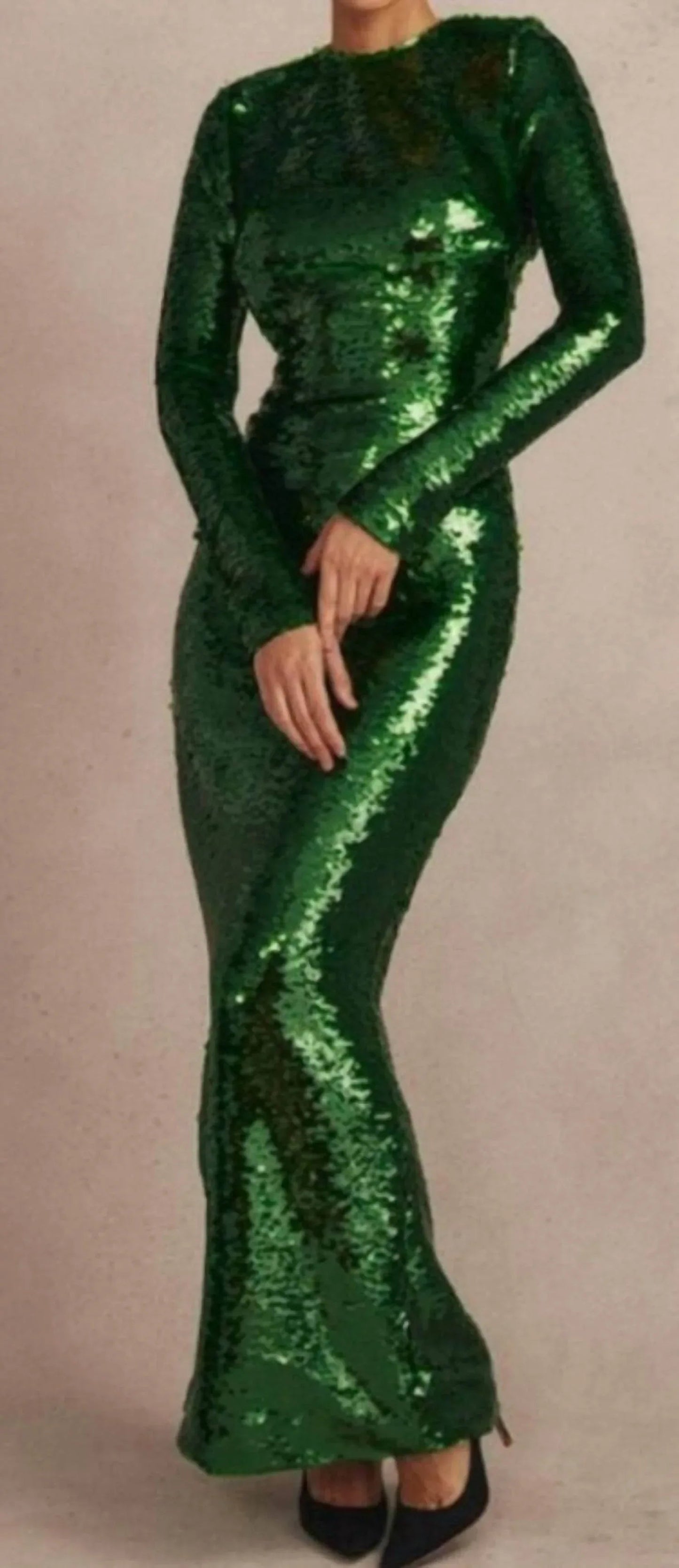 Belle Sequin Maxi Dress