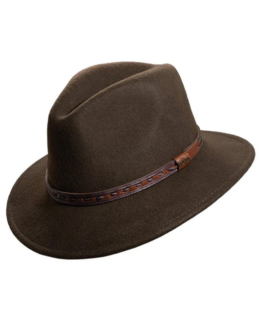 Women's Safari With Leather Crushable Hat