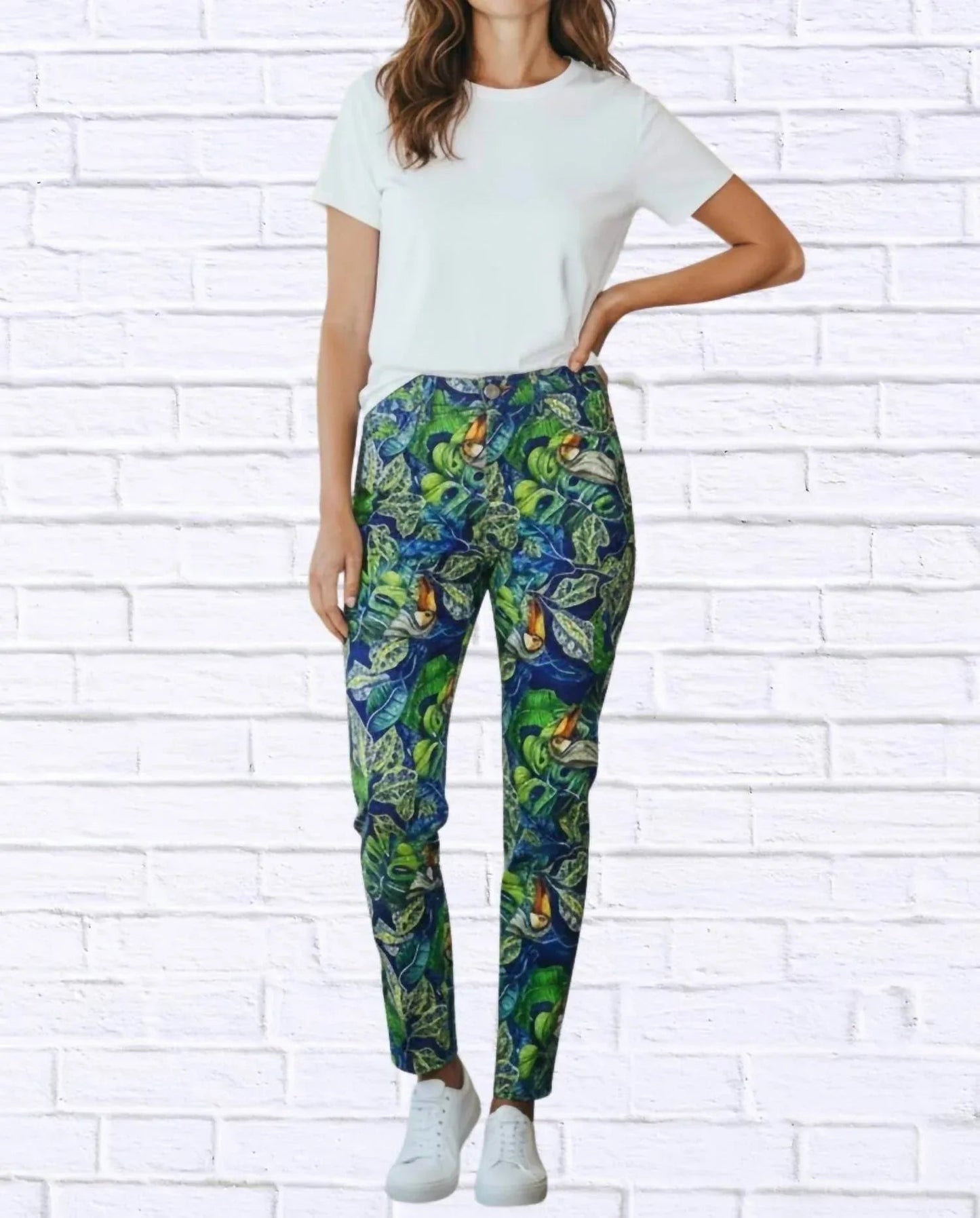 Tropical Toucan Print Pants