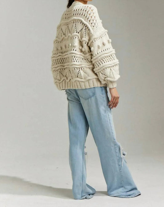 Handgearbeiteter Brigitte Bomber Cardigan
