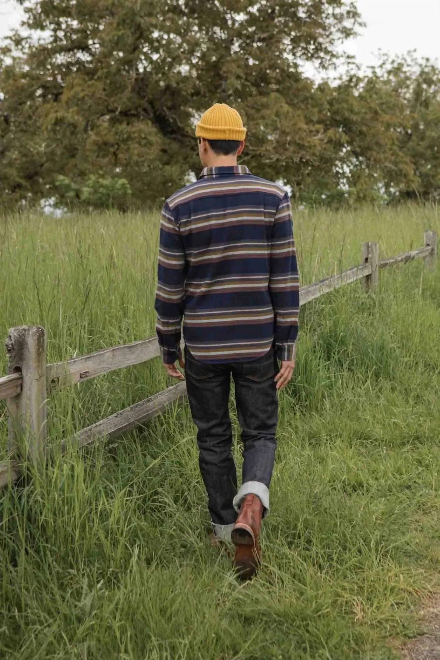 Cole Slim Hemd aus gebürsteter Baumwolle