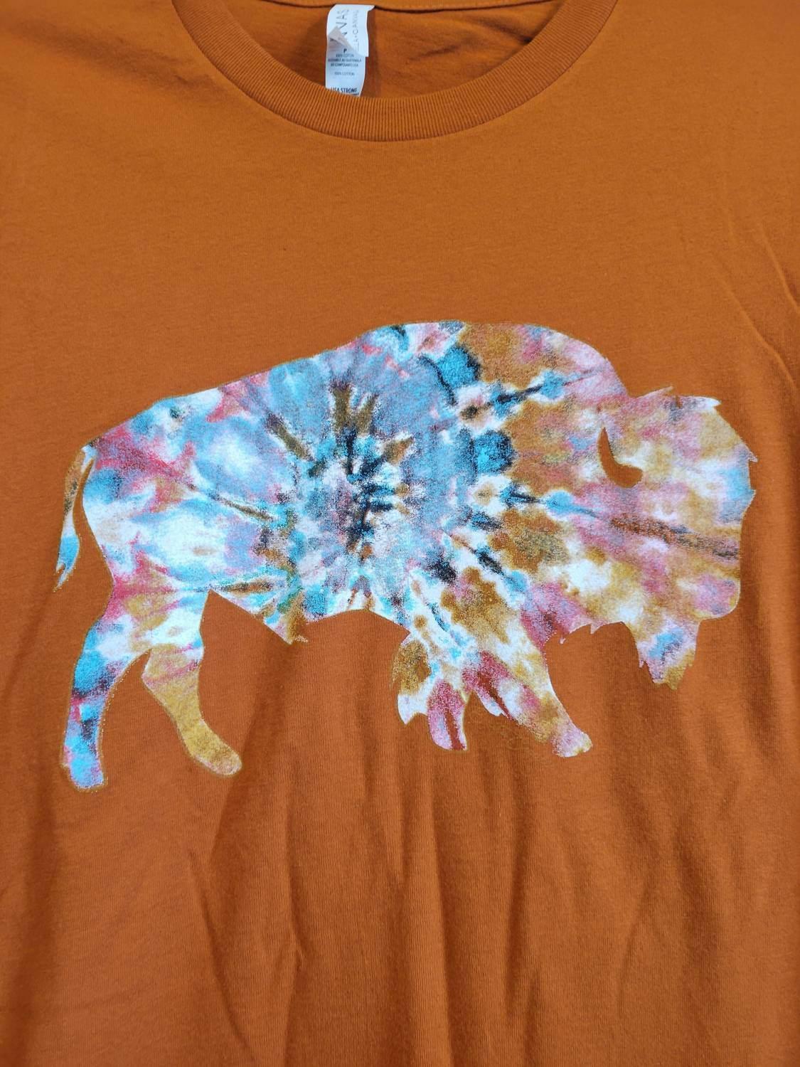 Women's The Drifter Buffalo Bright Tie Dye Buffalo Tee