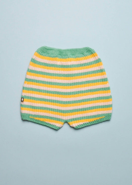 Mädchenstrick-High-Waist-Shorts