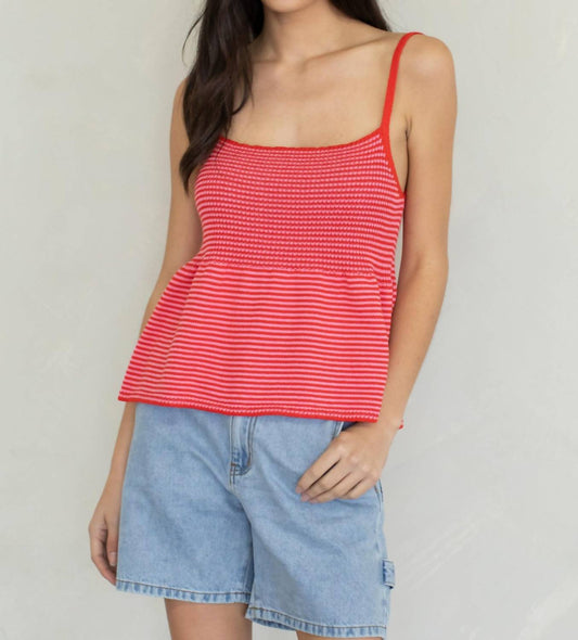Ashlee Knit Stripe Tank Top