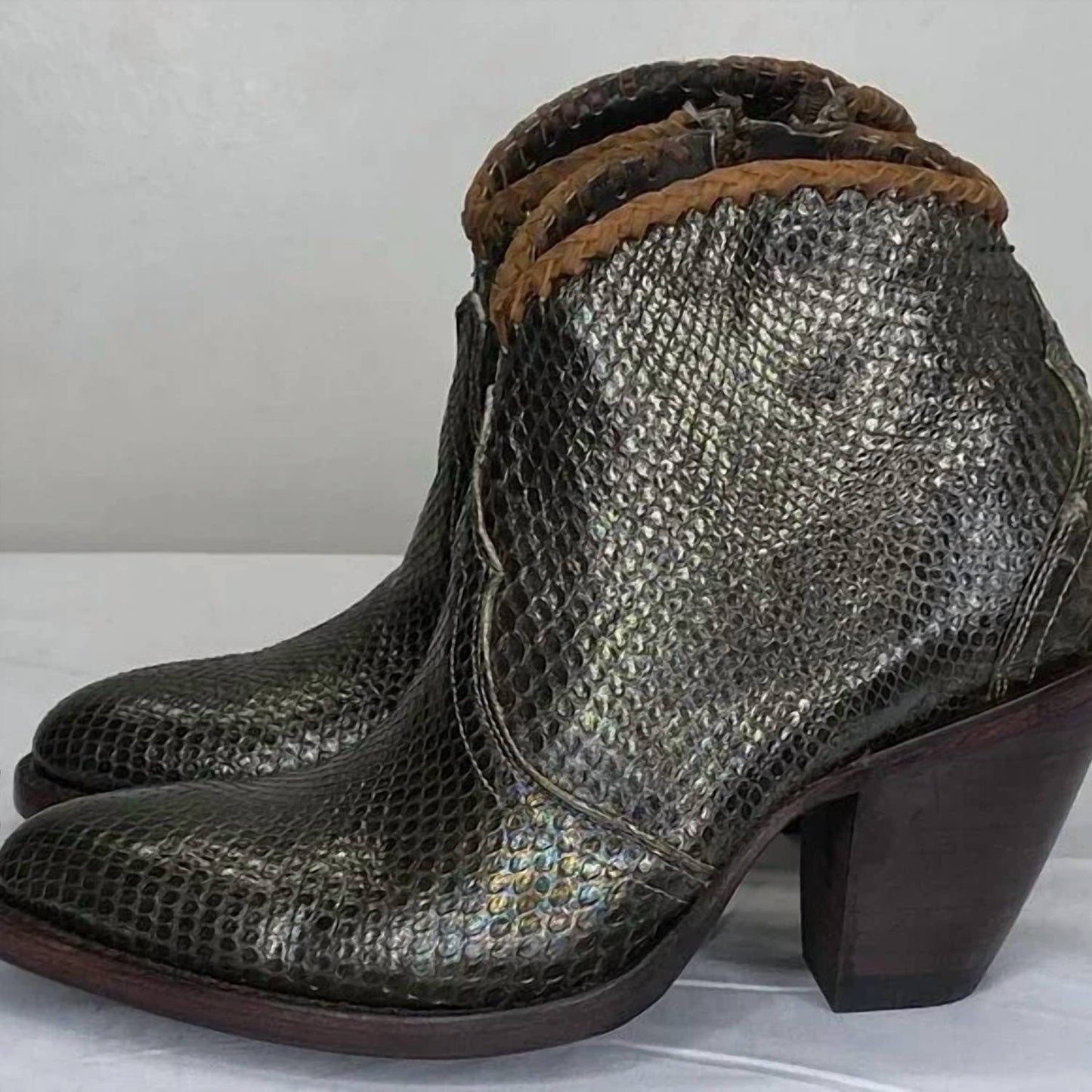 Kyra Exotic Damen High-Heel-Stiefeletten