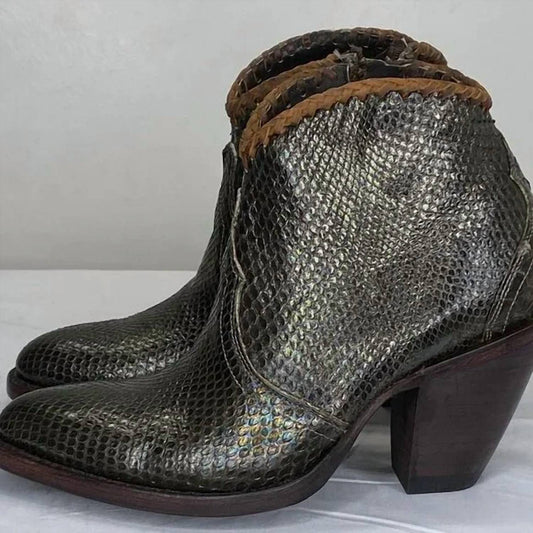 Women's Kyra Exotic High Heel Ankle Boots