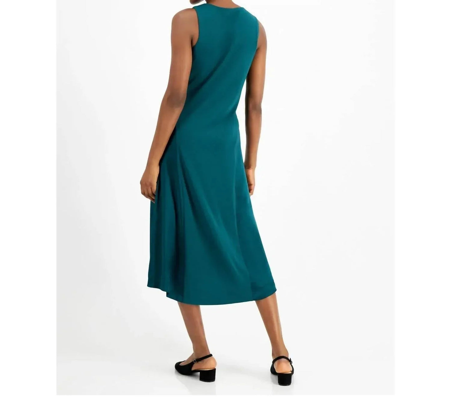 Asymmetrisches ausgestelltes Kleid