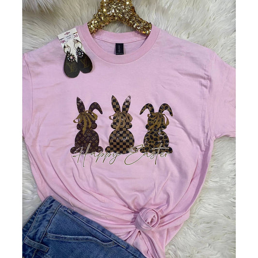Women's Happy Easter Bunny Graphic Tee