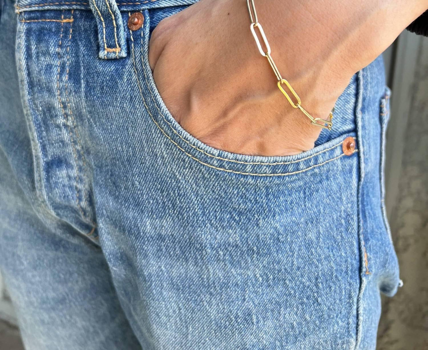 Women's Paperclip Bracelet