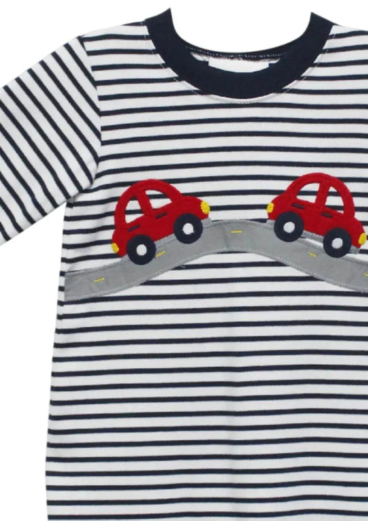 Baby Boy's Car Appliqué Luke Bubble Romper