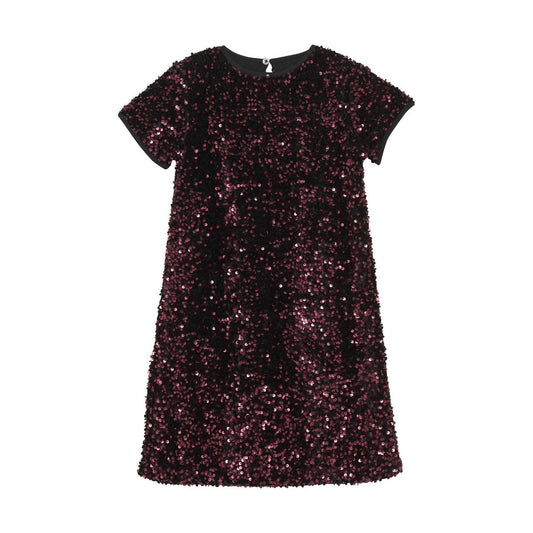 Paillettenkleid aus Velours