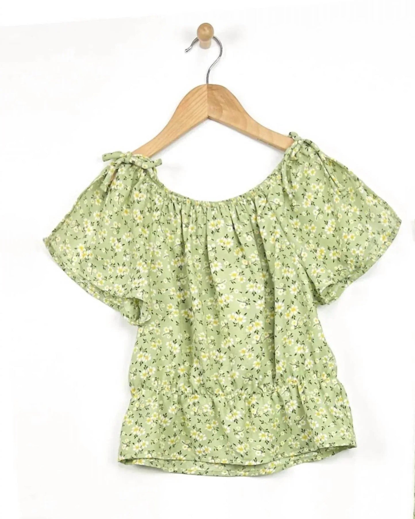 Girls' Flutter Sleeve Floral Pant Set