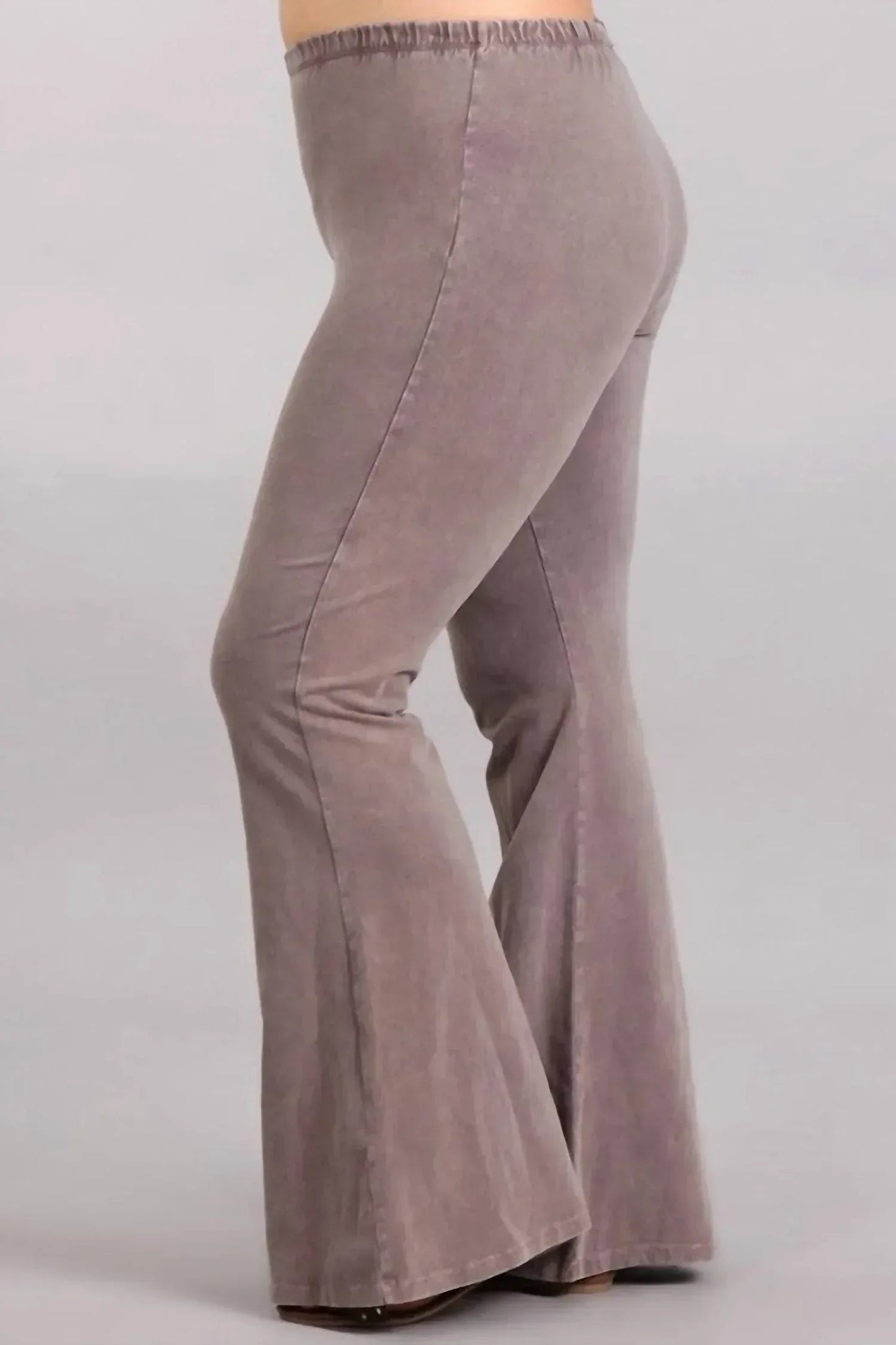 Mineral Wash Bell Bottom Soft Pants