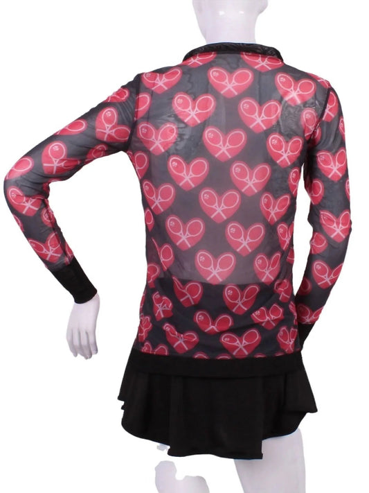 Women's Limited Mid Heart Mesh Very Vee Top