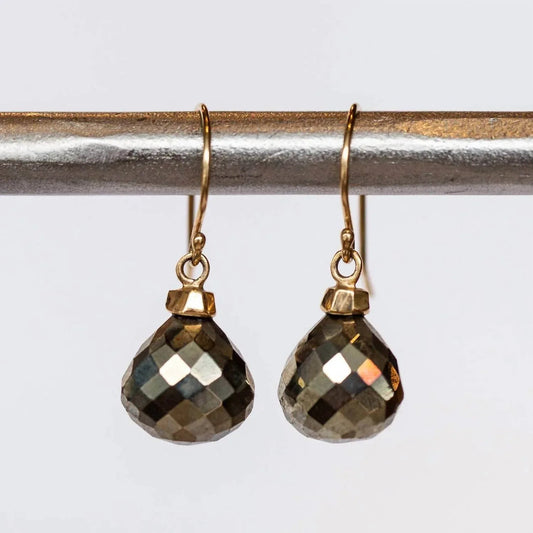 Damen-Ohrringe aus 14k Pyrit