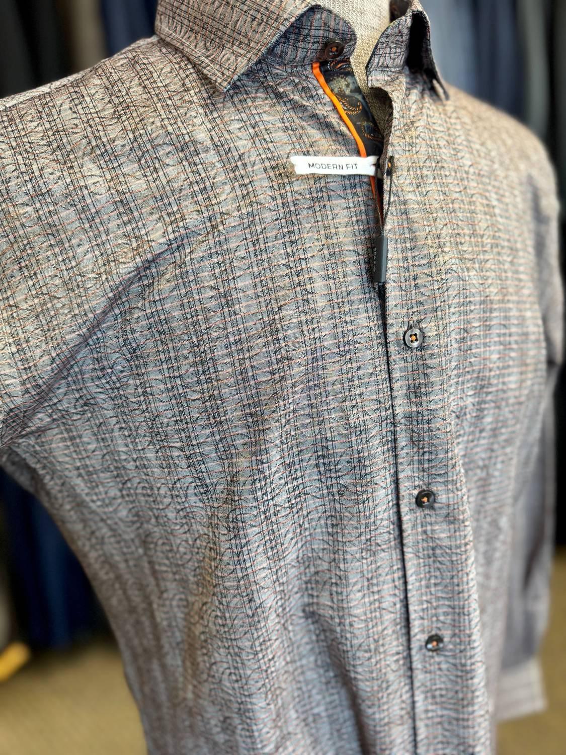 Herren-Sporthemd mit Paisley-Karos