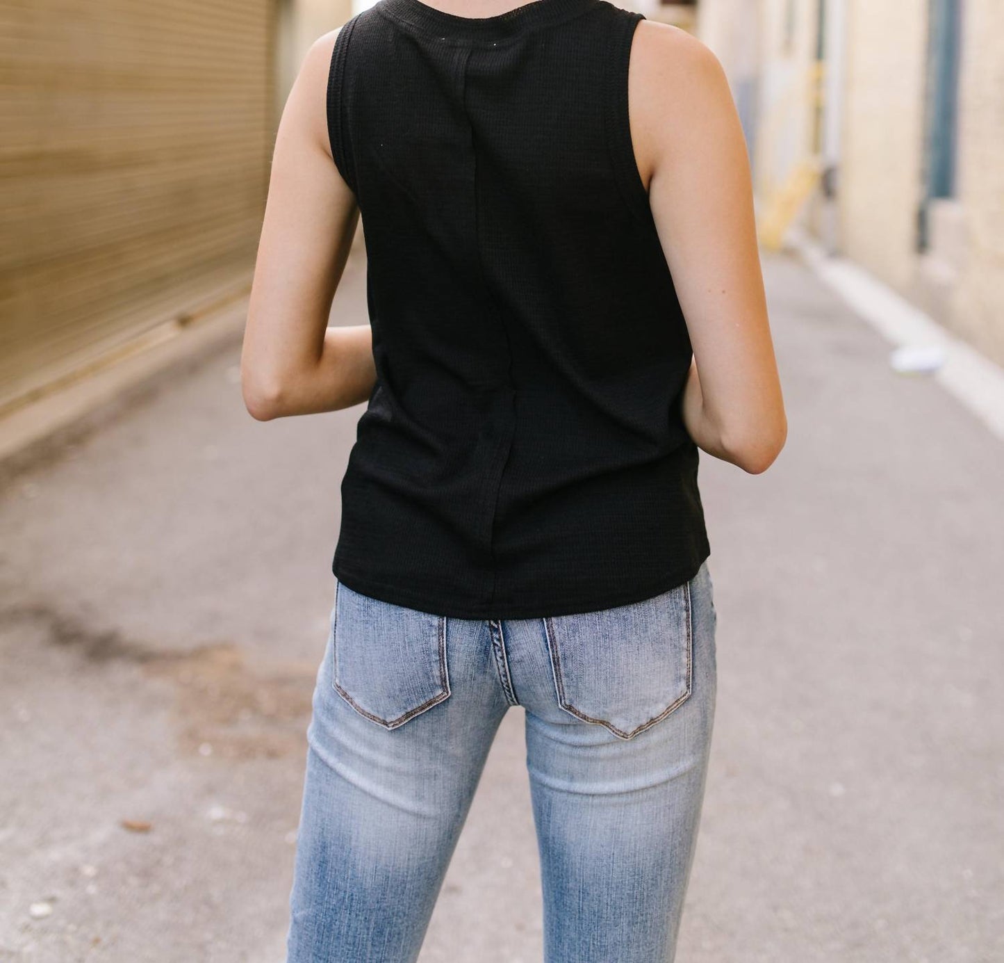 Rita Geripptes Tanktop