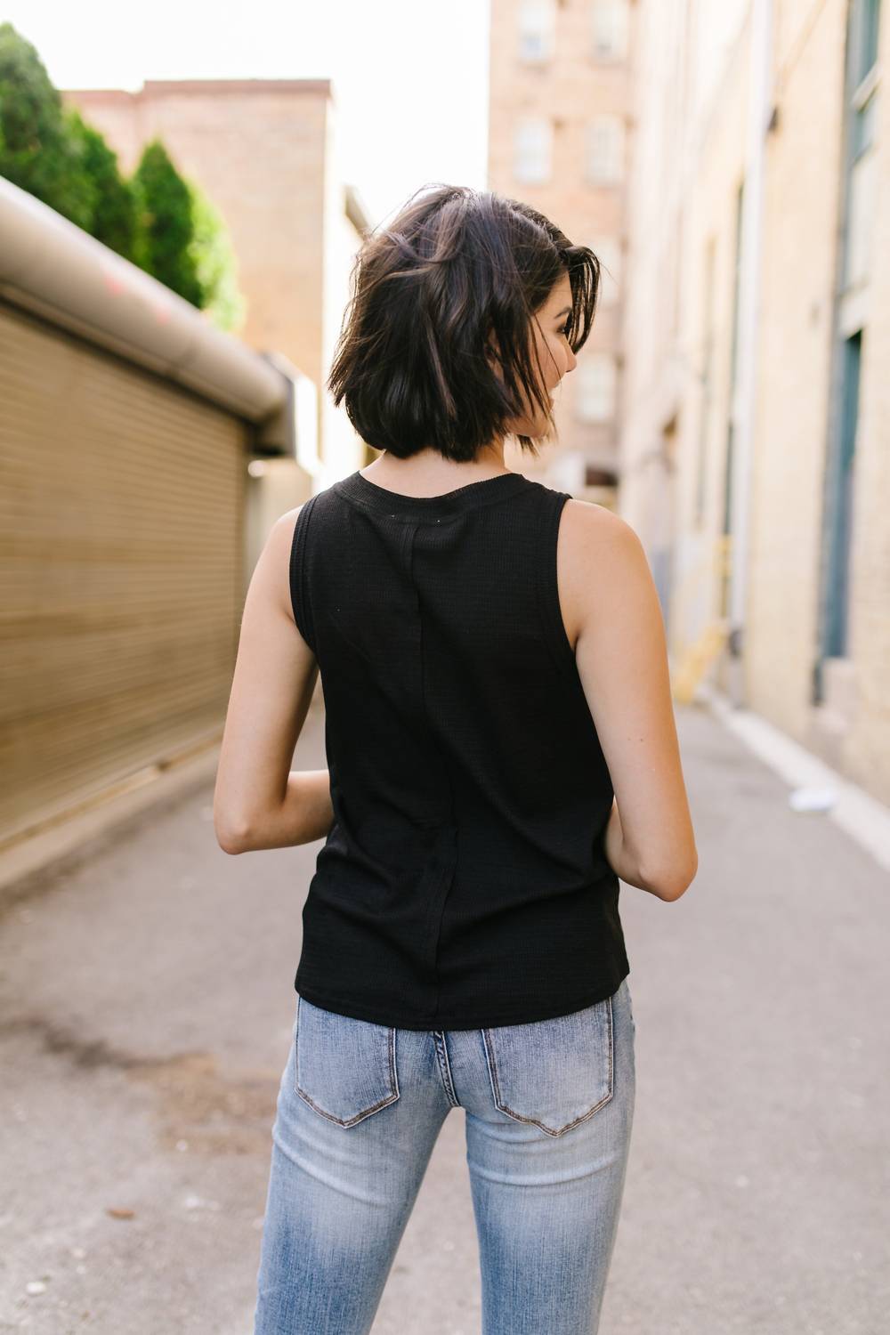 Rita Geripptes Tanktop