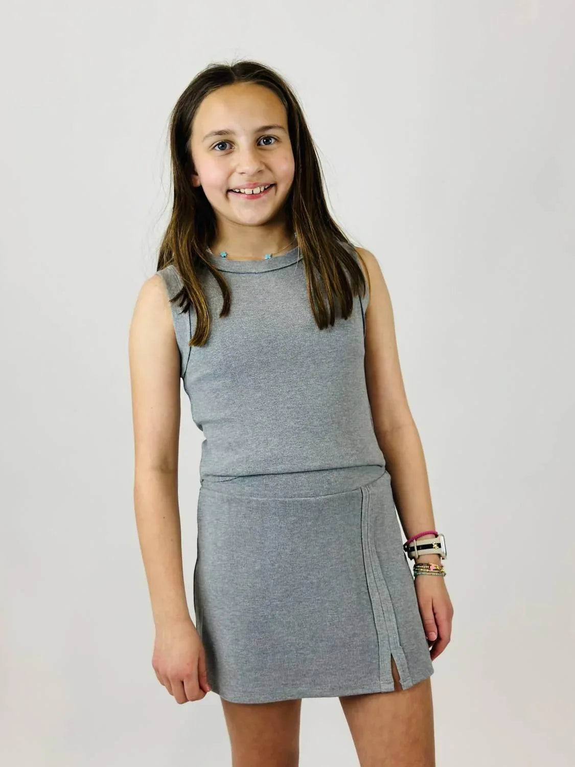 Girl's Rayon Rib Tank