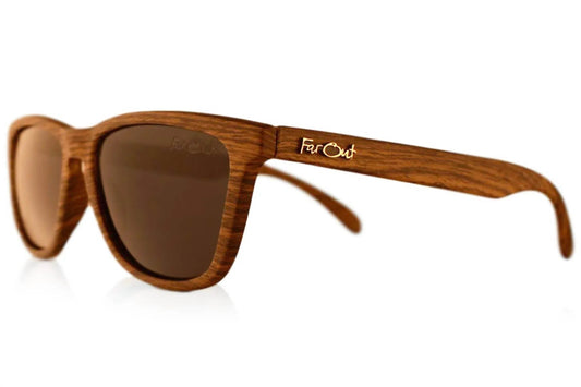 Wood Grain Polarized Premiums Black Lens