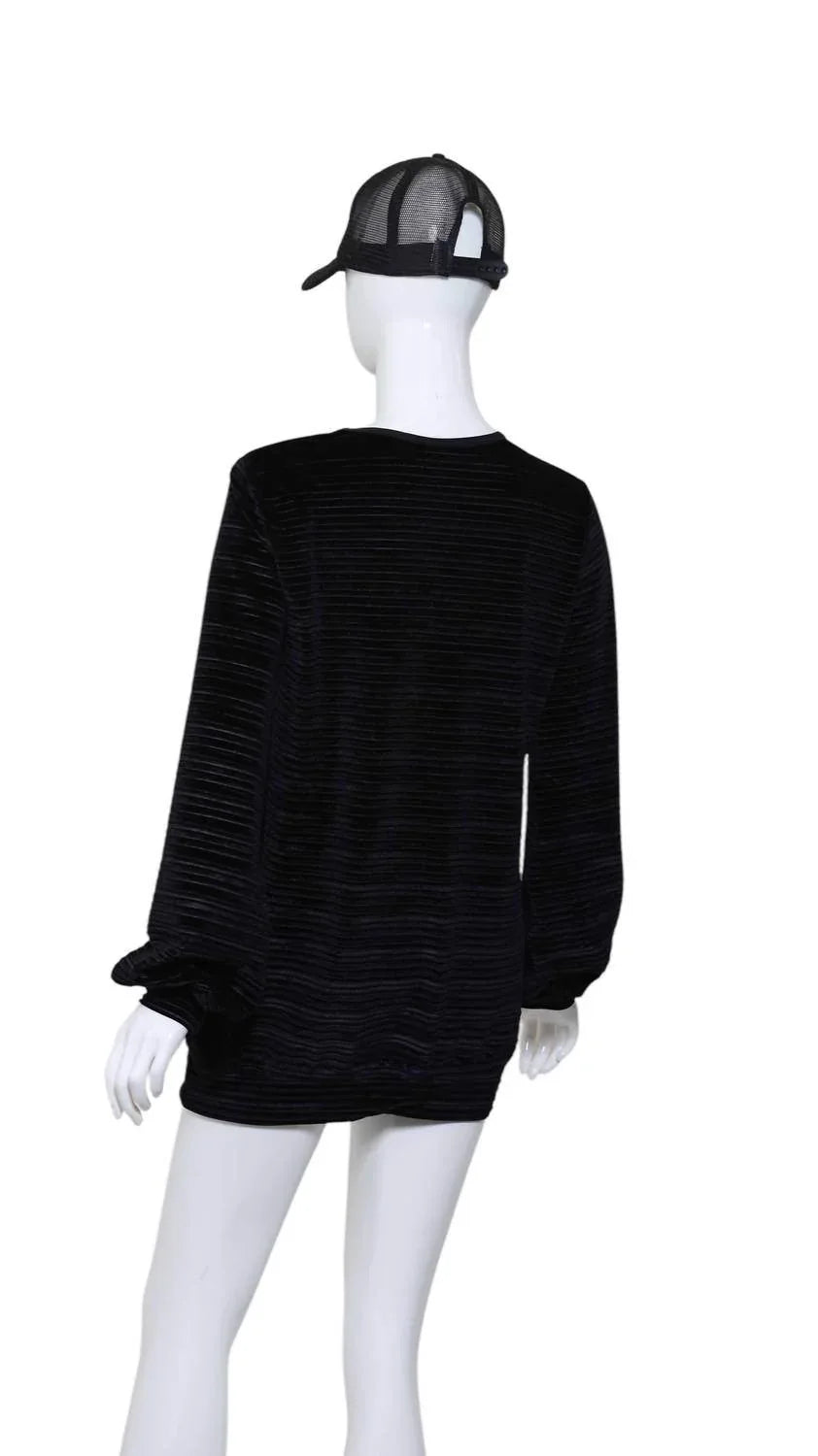 Women's Striped Long Sleeve Warm Up Top