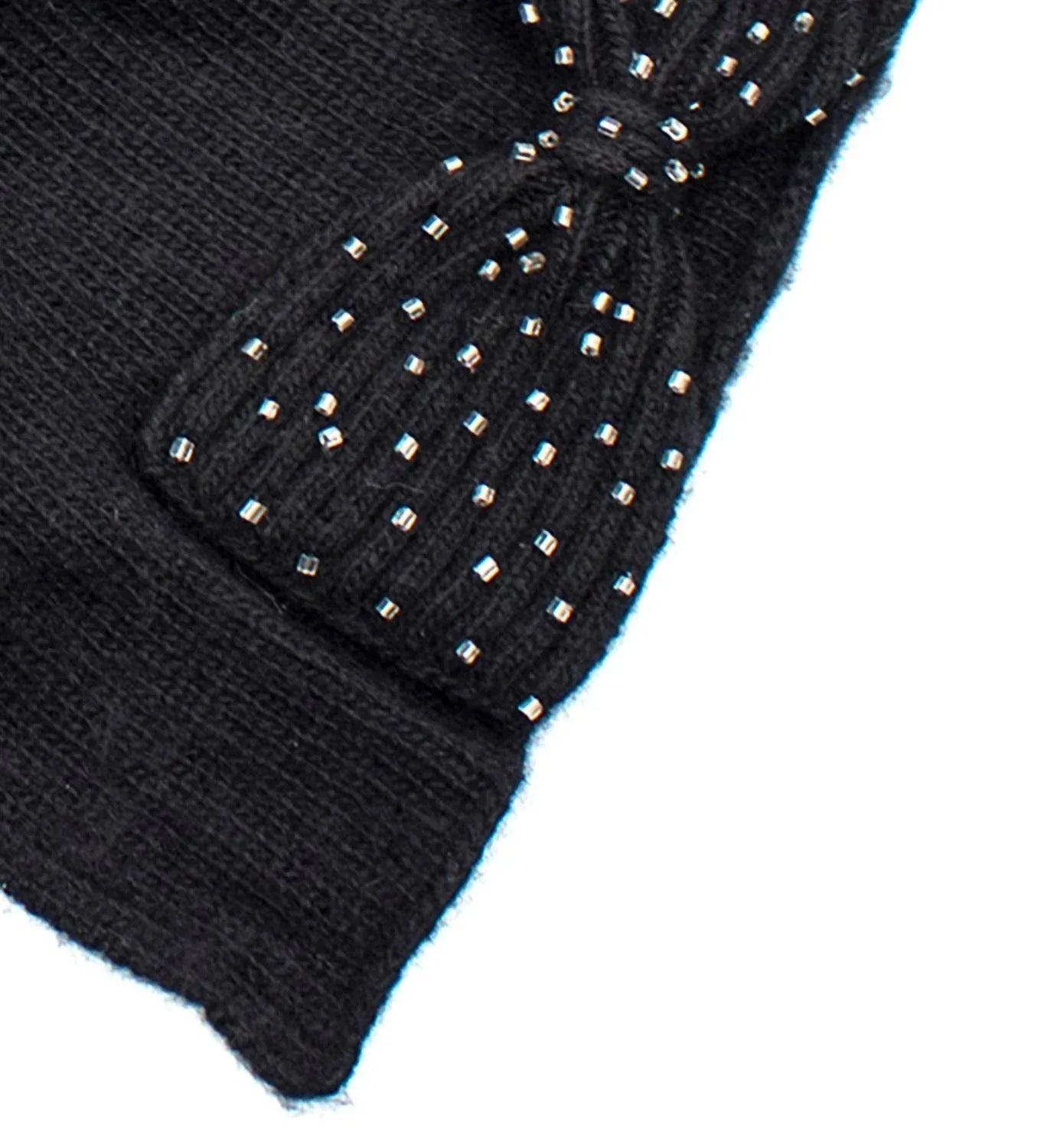 Women's Beaded Bows Scarf