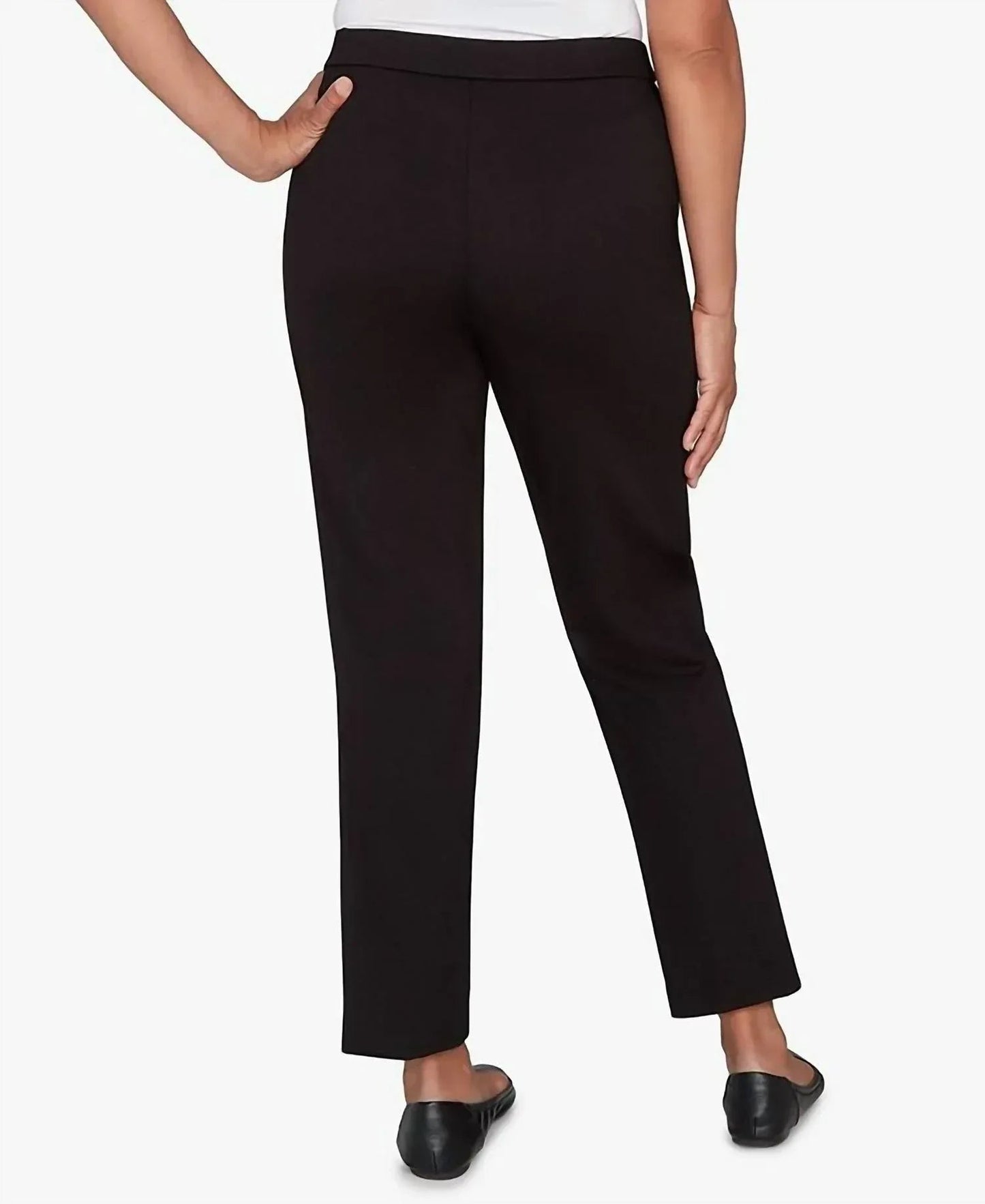 Barcelona Stretch-Ponte-Strickhose in durchschnittlicher Länge